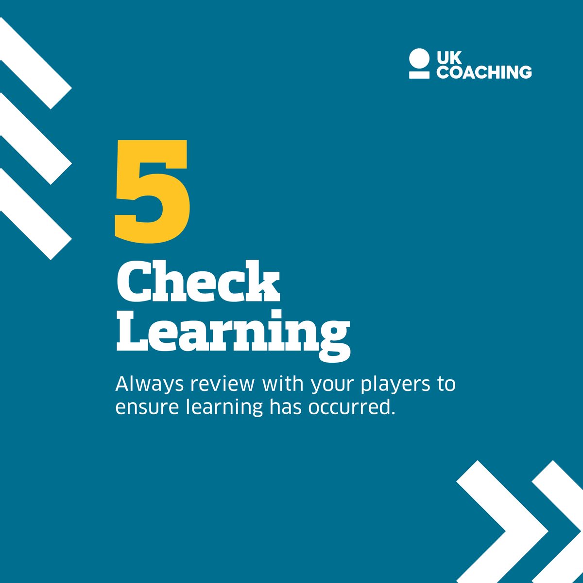 5️⃣ 'Check Learning' – Are your players learning? Ensuring they’re learning is fundamental! @horsesheed (6/8)