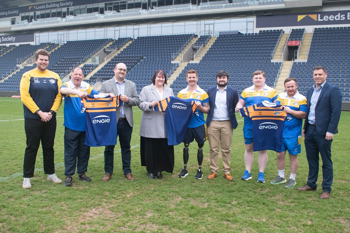 Following the success of the #LDSL Festival, we are so proud of Stephen who was chosen to represent @RugbyLeeds in their new kit unveiling with @ENGIEgroup As one of our first members with the LDSL and avid supporter of the team, we don't think they could have chosen better!