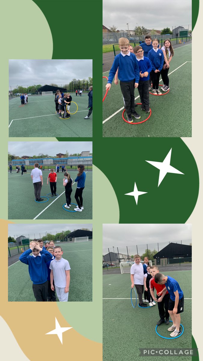 Amazing teamwork at PE today, well done P6! ⭐️@SMOSPrimary