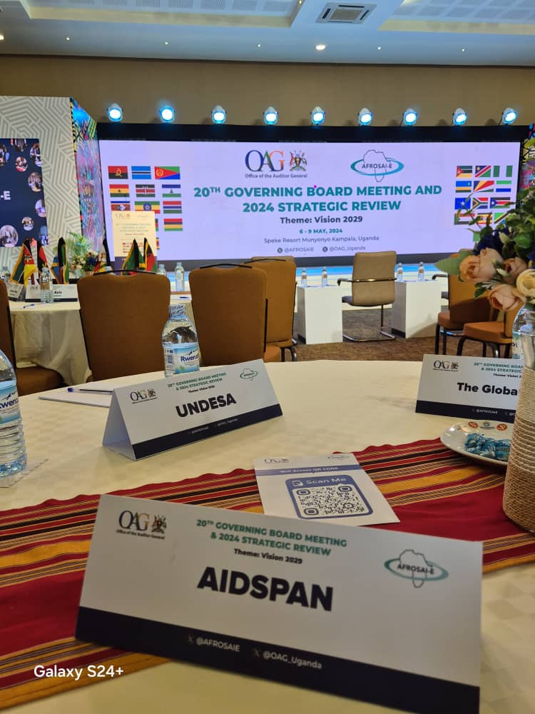 Aidspan is attending the 20th Governing Board Meeting and 2024 Strategic Review with @OAG_Uganda and @AFROSAIE The theme is Vision 2029. Excited to shape the future! 🎯✨ #GlobalHealth #Vision2029 #Governance #Accountability #HealthInnovation #GFF #Gavi