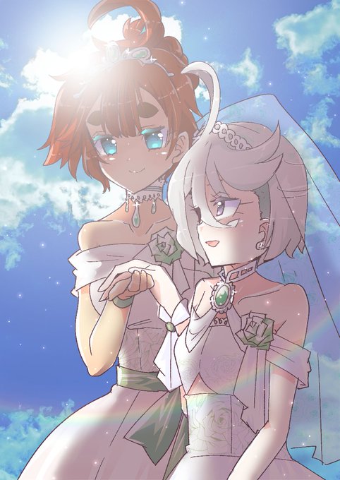 「ドレス 結婚」のTwitter画像/イラスト(新着)