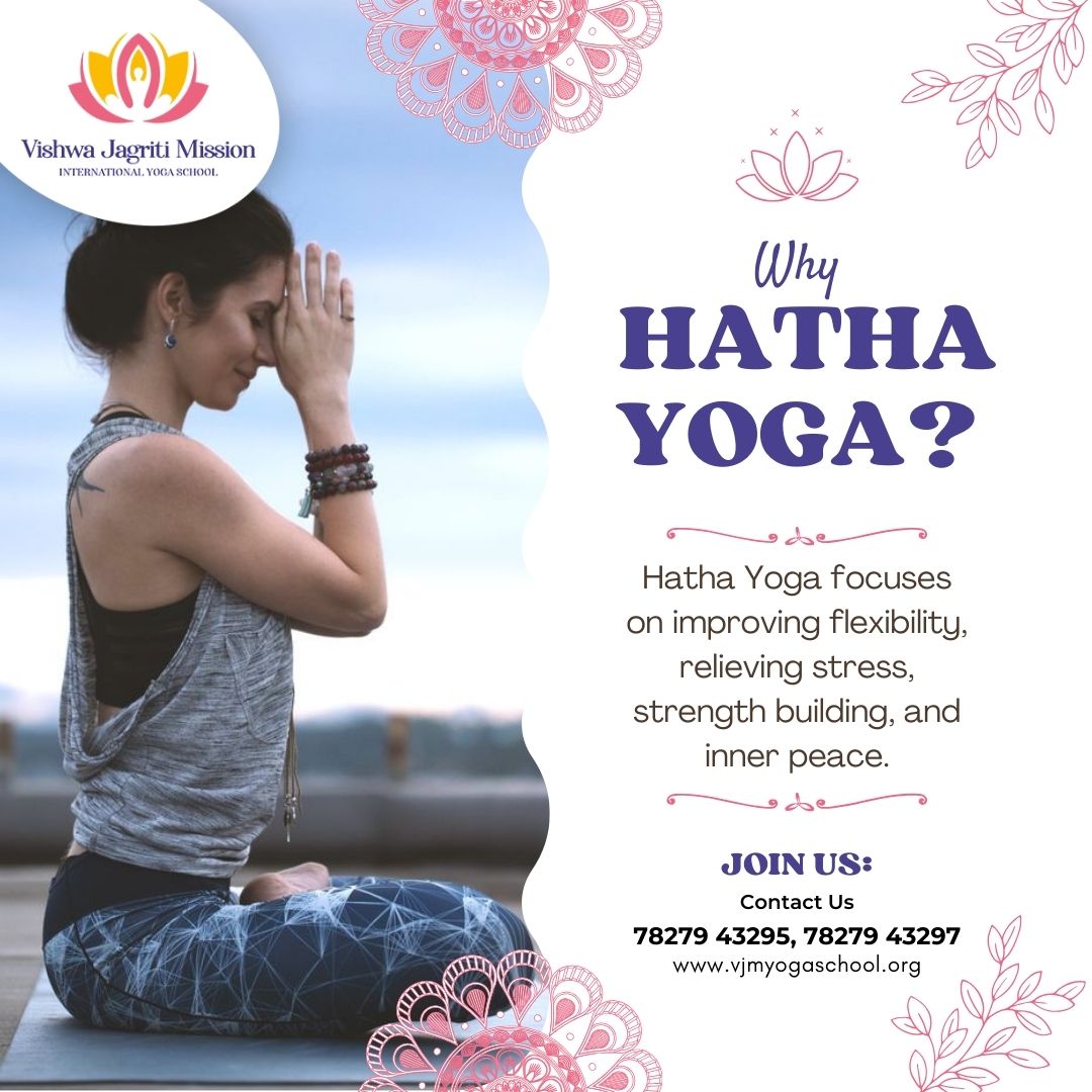 Why Hatha Yoga? Hatha Yoga focuses on improving flexibility, relieving stress, strength building, and inner peace. 
.
.
#vjmyogaschool #vjminternationalyogaschool #hathayoga #yogapractice #yogalife #yogainspiration #yogajourney #yogaeveryday #yogalove #mindfulness #meditation
