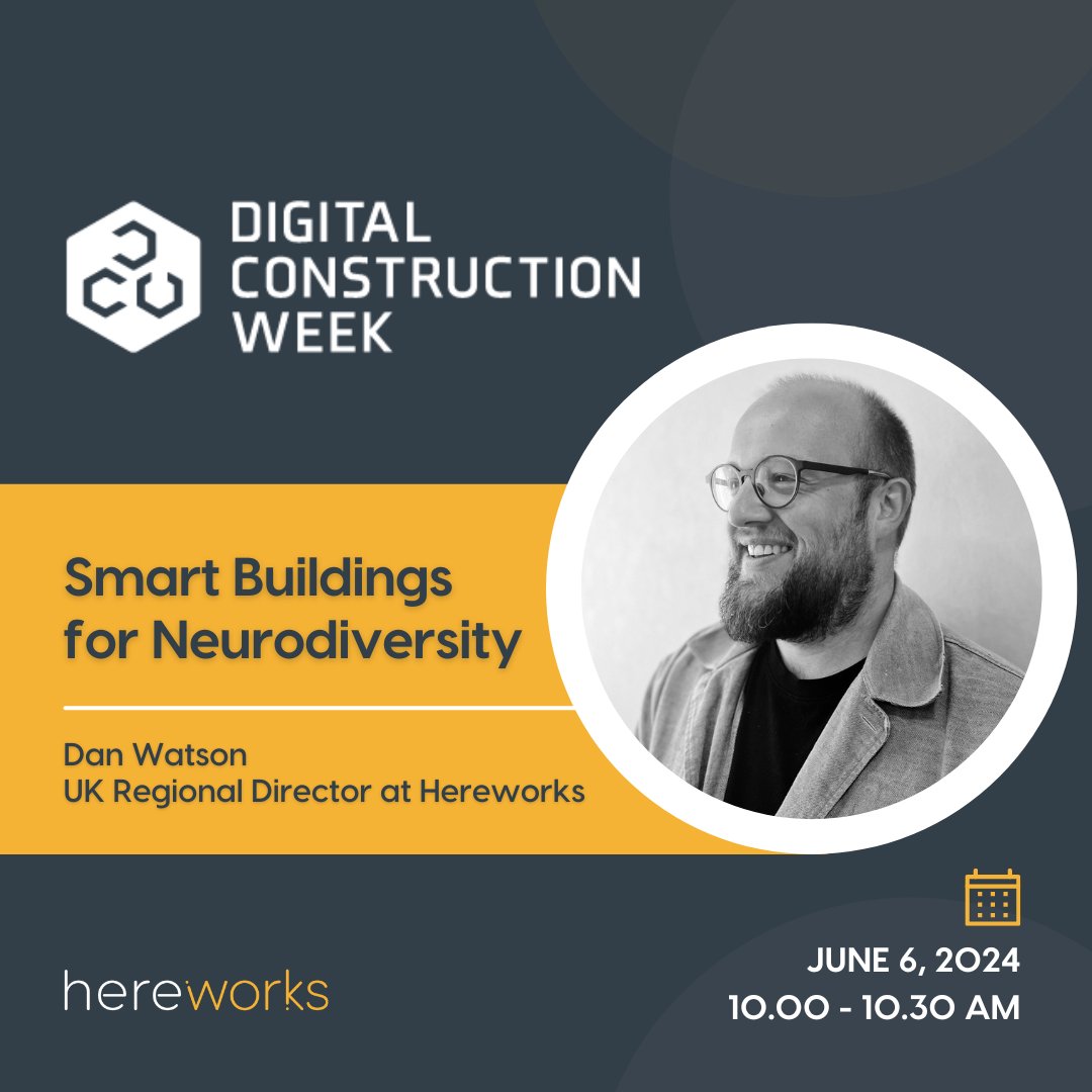 Our UK Regional Director, Dan Watson, is looking forward to speaking at @DigiConWeek in June!

Dan will be speaking about 'Smart Buildings for Neurodiversity.'

Register for the event now: eu1.hubs.ly/H08-xxG0

#SmartBuildings #Innovation #PropTech