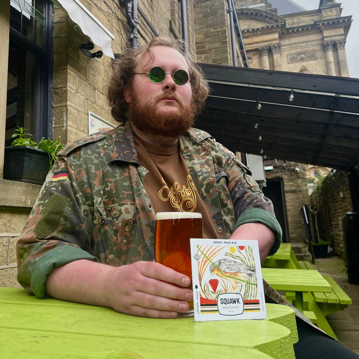 Will has gone insane as this is our last cask of Squawk, that hes turned himself into a bird of prey Captured was him exiting the garden in full flight but don't worry the beer is still on the bar! Nisus - Munich malt base with Idaho 7, flavours of zesty tangerines & heavy malt
