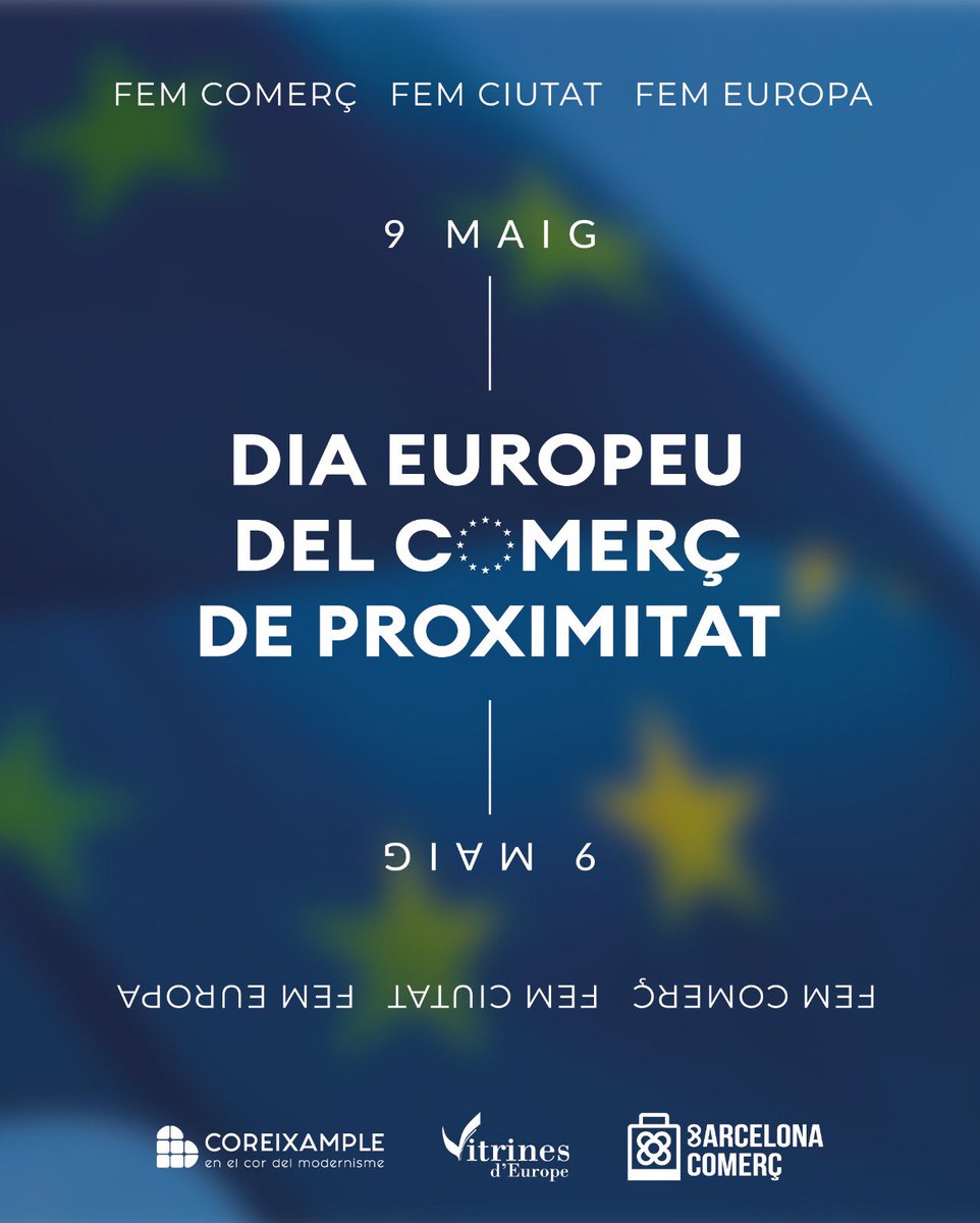 🛍️ El 9 de maig celebrarem el Dia del Comerç de Proximitat. Reivindicarem que volem preservar i enfortir un model de comerç que forma part de la història de Barcelona #DiadelComerçdeProximitat #9deMaig