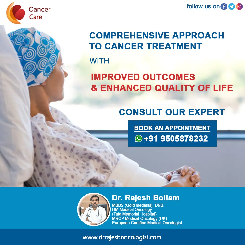 Comprehensive Approach to #Cancer Treatment with improved Outcomes & Enhanced quality of Life

#DrRajeshBollam #HematoOncologist #Hematolgist #Oncologist #Cancer #onlineconsultation #CancerSpecialist #cancerhospital #Hyderabad 

For more visit
drrajeshoncologist.com
