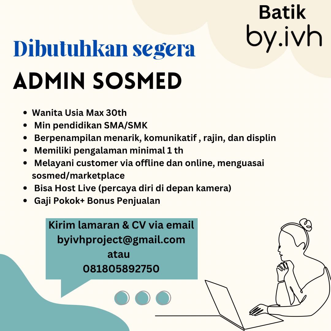 𝐋𝐎𝐖𝐎𝐍𝐆𝐀𝐍 𝐊𝐄𝐑𝐉𝐀
_________________________________

Bagi yang memenuhi persyaratan, silahkan langsung daftar ya. See you!

Kesempatan tidak akan datang lagi, lebih cepat lebih baik. 
.
.

#lowongankerjasemarang
#lokersemarang
#loker_semarang
#kerjabumn
#BUMN