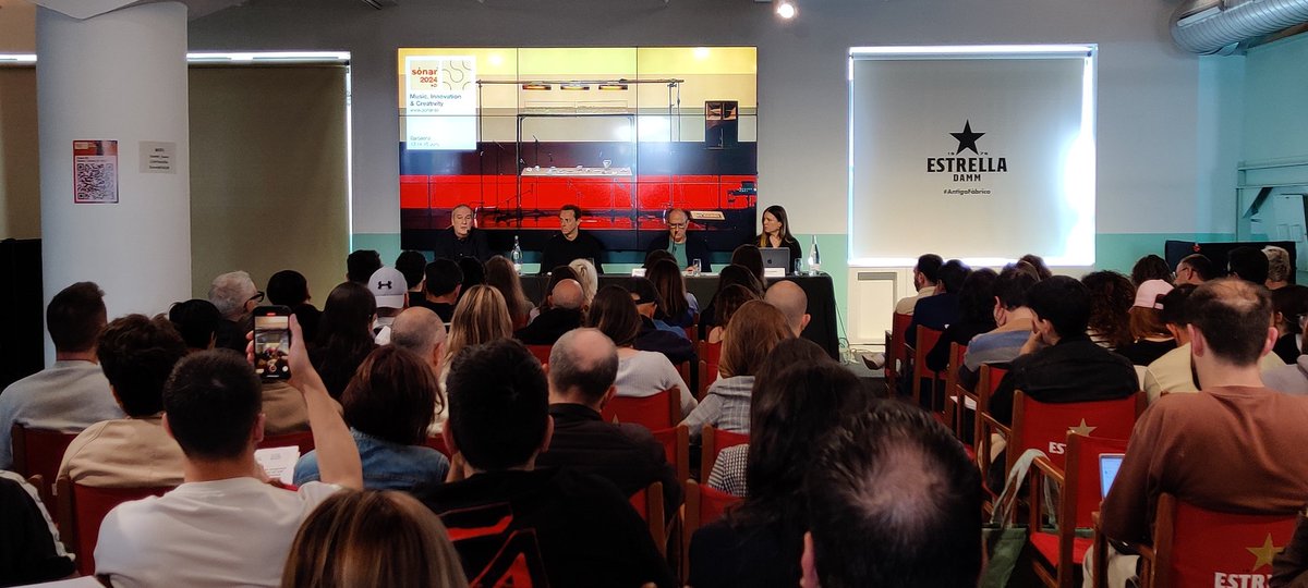 Un año más, lleno absoluto, en la rueda de prensa de @SonarFestival 
#sonar2024 #sonarfestival