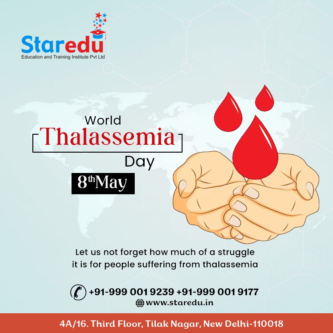 Donating blood can make you a hero for someone. Warm wishes on World Thalassemia Day.

Donate Blood + Give Life

#WorldThalassemiaDay #ThalassemiaAwareness #8thMay #donateblood #blooddisorders #DonateBloodSaveLife #StarEdu #StarEduEducation