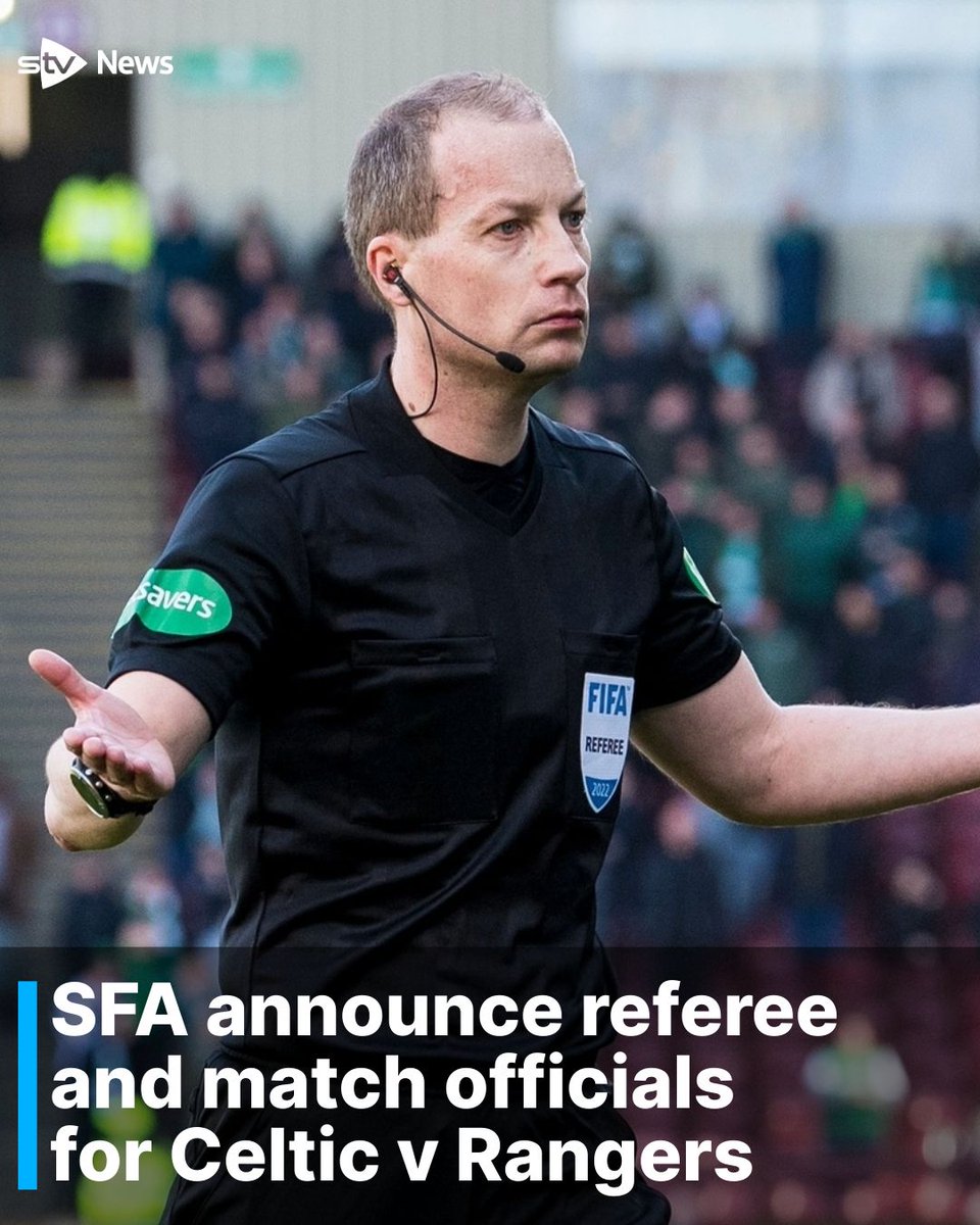 The SFA have confirmed the referee and match officials for Saturday’s
Old Firm game at Celtic Park. buff.ly/3Uy92pa