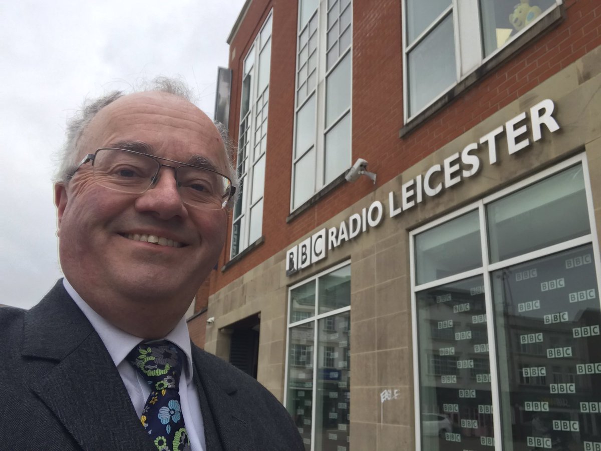 Arriving at @BBCLeicester for my 10:30am live interview.