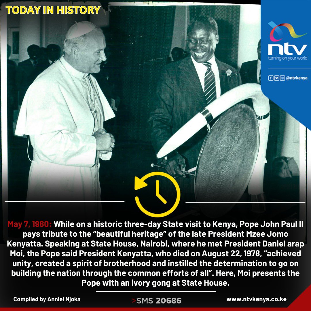 Ivory gong for the Pope in 1980 #NationHistory