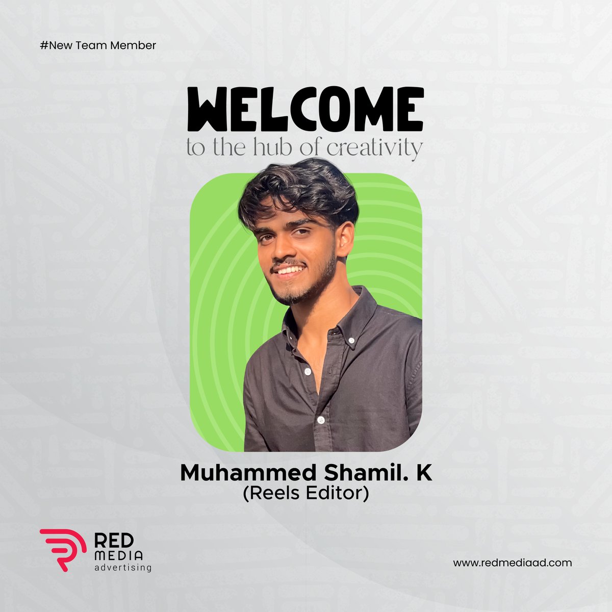 Welcome to our Team Shamil.
Get ready for cinematic excellence as we embark on exciting projects together.

Let's create magic on screen!

.

.

#newmember #videocreator
#reeleditor
#redmediaadvertising #advertisingagency #kottakkal #malappuram