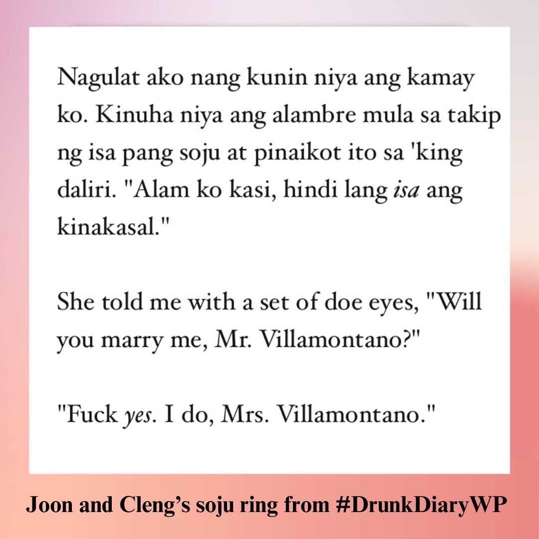 Joon and Cleng's soju ring from #DrunkDiaryWP 💍