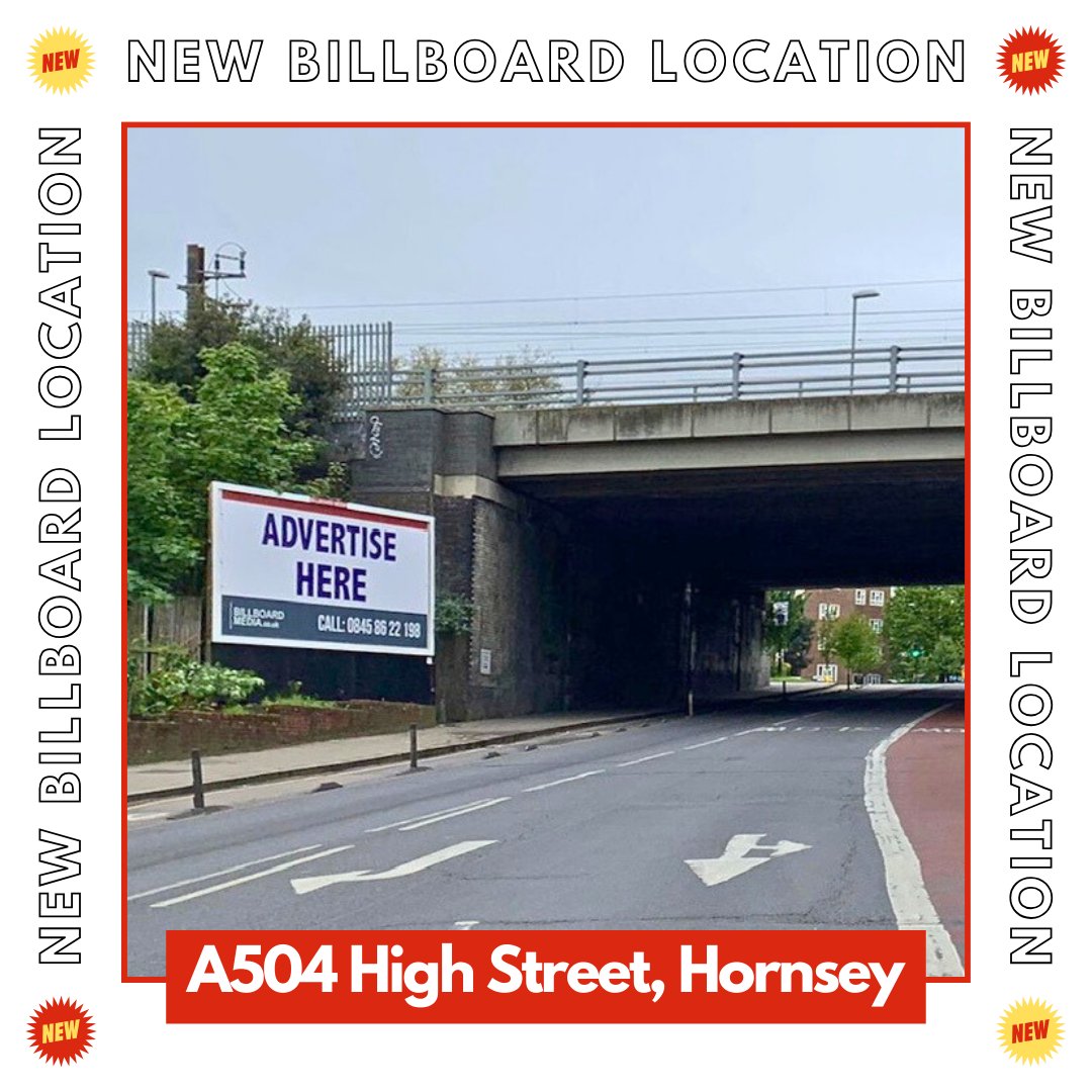 A brand-new advertising opportunity awaits you in Hornsey 🎉
 
Next to Hornsey train station which sees over 1.3 million passengers passing through every year.

Don’t miss out on this prime advertising space.

#BillboardMediaUK #OutofHome #MarketingInnovation #Visibility #Hornsey
