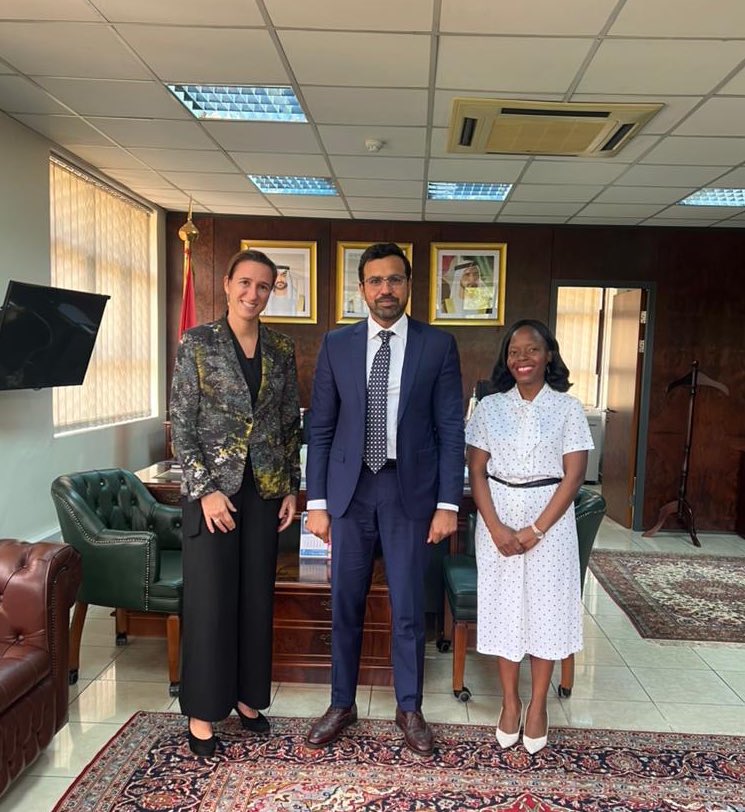 We had a great discussion with the UAE Ambassador to Uganda, H.E Abdalla Al Shamsi on the #SAFEinitiative and trade interests between Uganda and the UAE. We are thrilled to work together towards promoting #climate-resilient solutions for food security in Uganda. @UAEEmbKampala