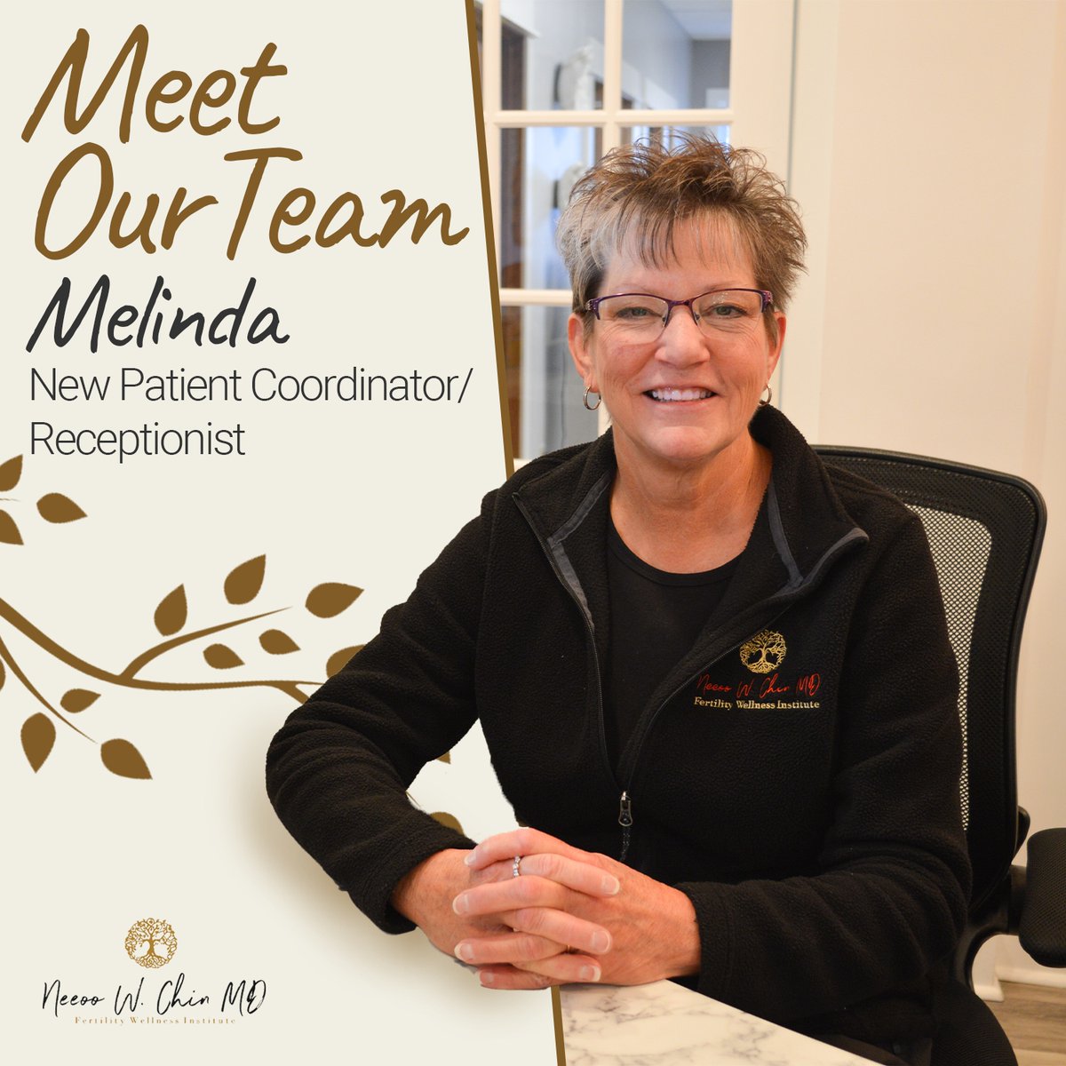 Meet Melinda, our friendly new patient coordinating specialist and receptionist. 👋

Learn more about our team here: chinbaby.com/our-team/

#FertilityWellnessInstitute #FertilityWellnessInstituteOhio #JourneyToParenthood #InfertilitySupport #FertilityStories #ChinBaby