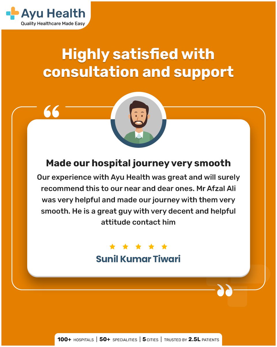 Real stories, real results.
Let’s hear from Sunil Tiwari, as he discovered relief and a newfound sense of hope under our dedicated care.
.
.
#AyuHealth #HealthcareRevolution #QualityHealthcare #patienttestimonial #patientreview #happypatient #testimonial #patientsuccess