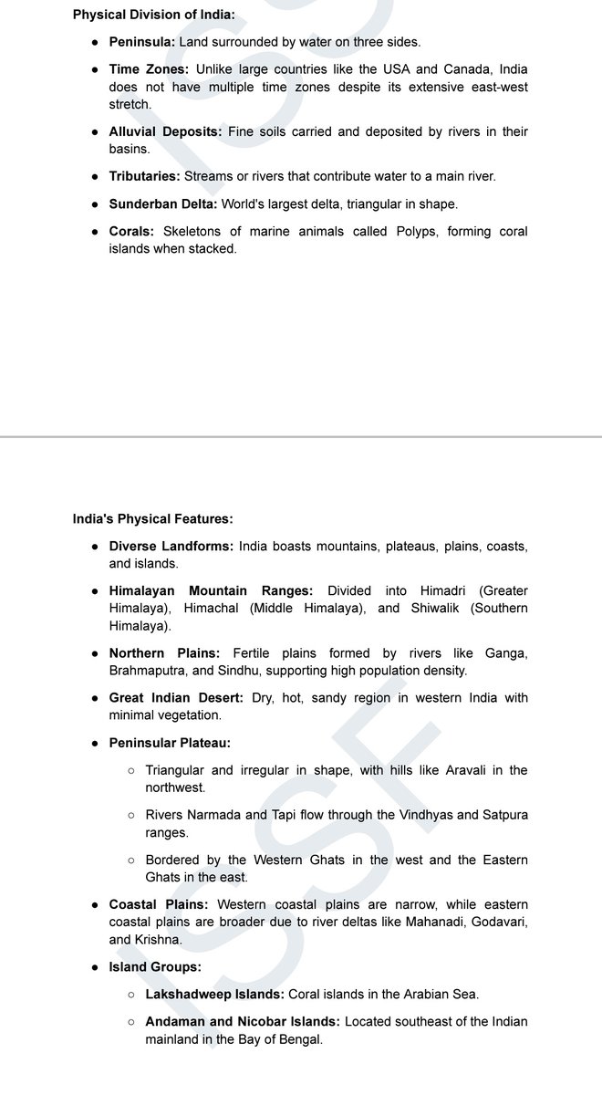 NCERT - Geography - Class 6th

Quick Revision of :
~Chapter 6: Major Landforms on Earth 
~Chapter 7: Our Country India 

In this series of NCERT Short notes. I will tweet 6th to 10th class (complete notes).
TO MAKE SURE, You don't miss any updates.  Turn the notification of…
