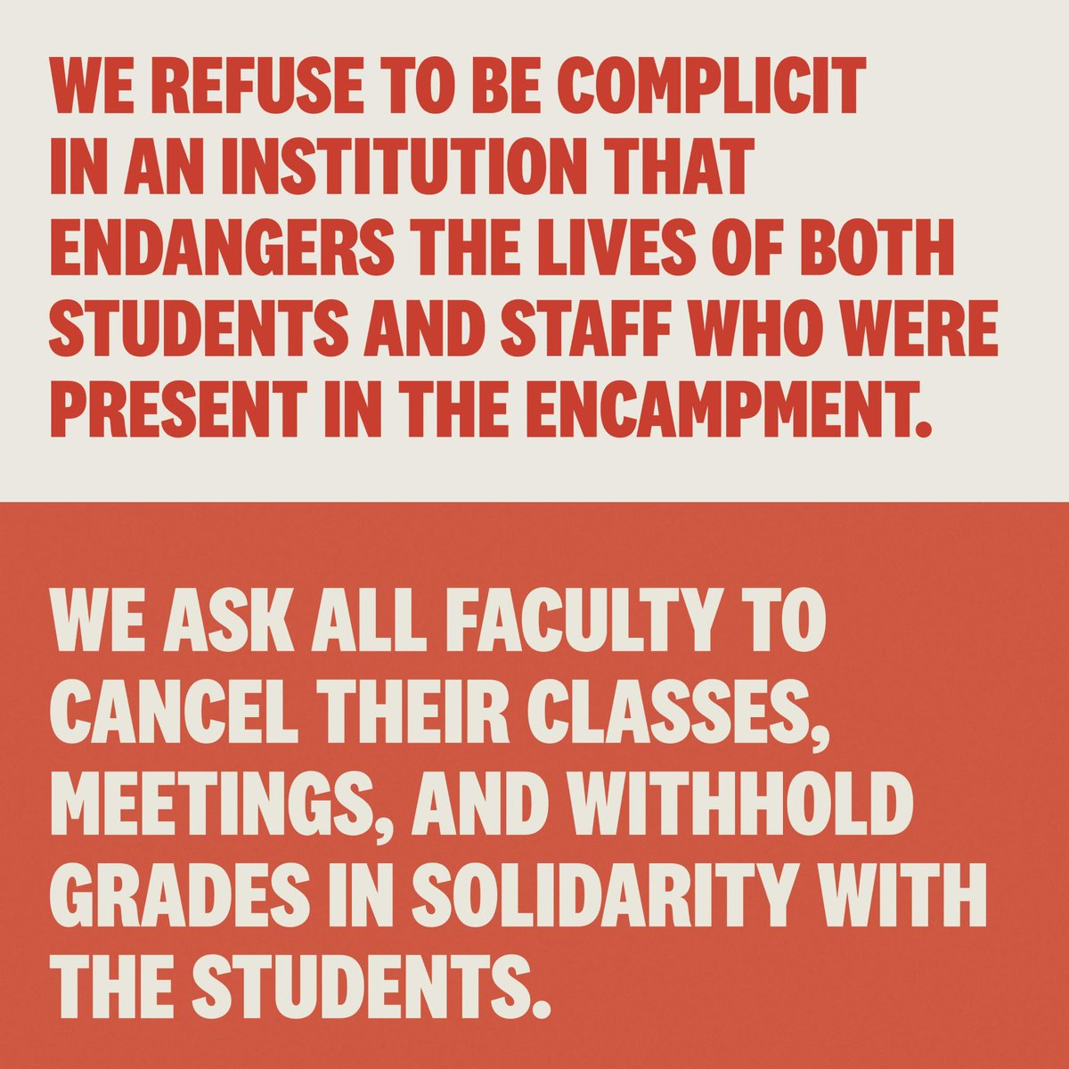 UvA staff and students have called for a strike today and a solidarity demo at 4pm on the campus lawn to express outrage at the university's violence on its own students and staff last night. Please come and show support