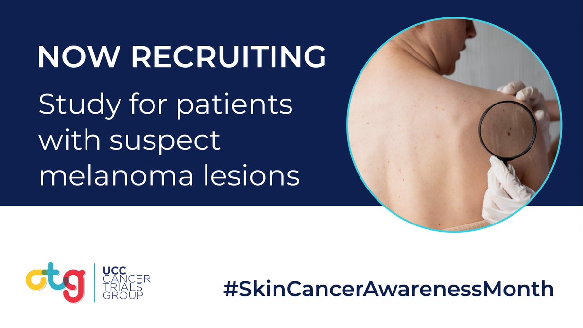 May is #SkinCancerAwareness Month ˚ ‧˚ New study now recruiting in @SIVUH by @MaryBen00123456, led by Prof. Paul Redmond & Prof. Derek Power in @CUH_Cork & @CathrionaFoley in @UCC. Supported by @NovartisIreland & @UCC. @dgpower I @CRF_CORK
