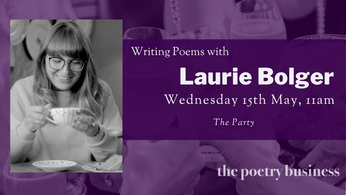 We had an amazing time with Laurie last night! Join her again next Wednesday at 11am for 'Writing: The Party' 🥳 buytickets.at/thepoetrybusin…