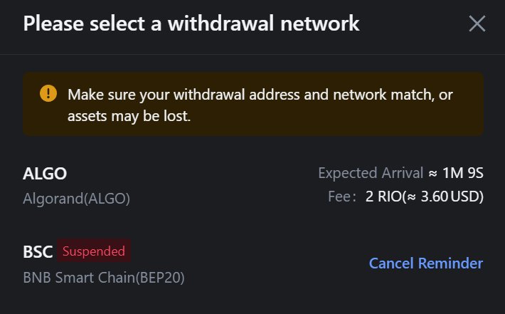 Great News!
@MEXC_Official and @okx are now adding the possibility to deposit and withdraw $RIO through #BSC network

It will now be easy to transfer $RIO between @kucoincom @MEXC_Official and @okx

Now the question is.. wen @binance ? 🤔