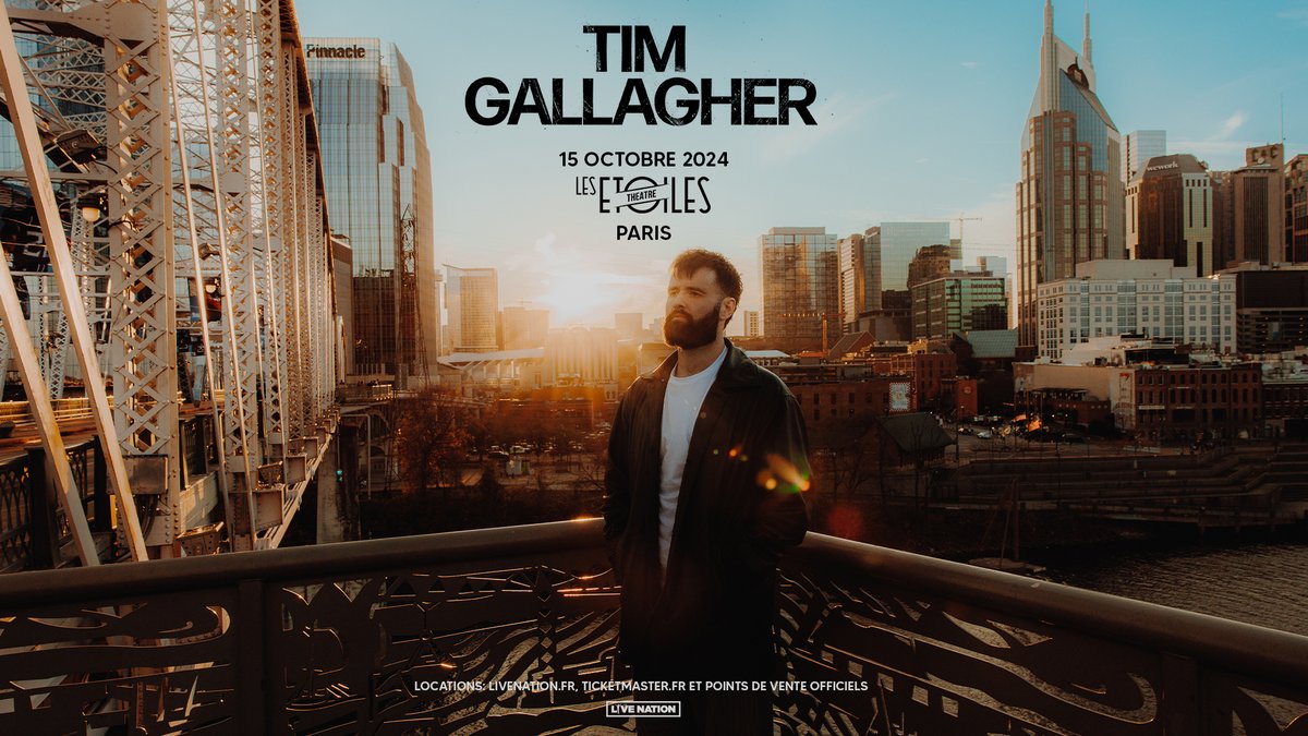 ANNONCE / Tim Gallagher s'embarque pour une tournée européenne ! Retrouvez alors l'artiste de Manchester en concert lors d'un concert aux Etoiles le 15 octobre prochain. Billets disponibles dès vendredi 10 mai à 11h 🎫 ow.ly/5nxh50Rxl4b