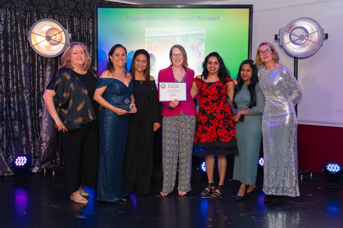Last month, the Dorset Care Association hosted their first Dorset Care Awards evening!
Partners in Care were proud to sponsor the Digital Innovator award which went to Muscliff Nursing Home. Congratulations!
#dorsetcareawards #AdultSocialCare #Partnersincare #DigitalInnovation