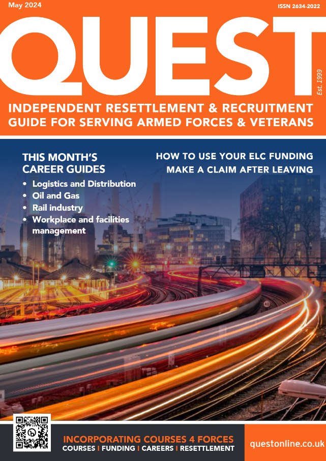 The May edition of Quest magazine is now available 👉 ow.ly/SLoN50Rwyxs Quest Magazine #rafhive #ArmedForces #serviceleavers #ArmedForcesVeterans #veteranemployment #militaryresettlement #militarytransition