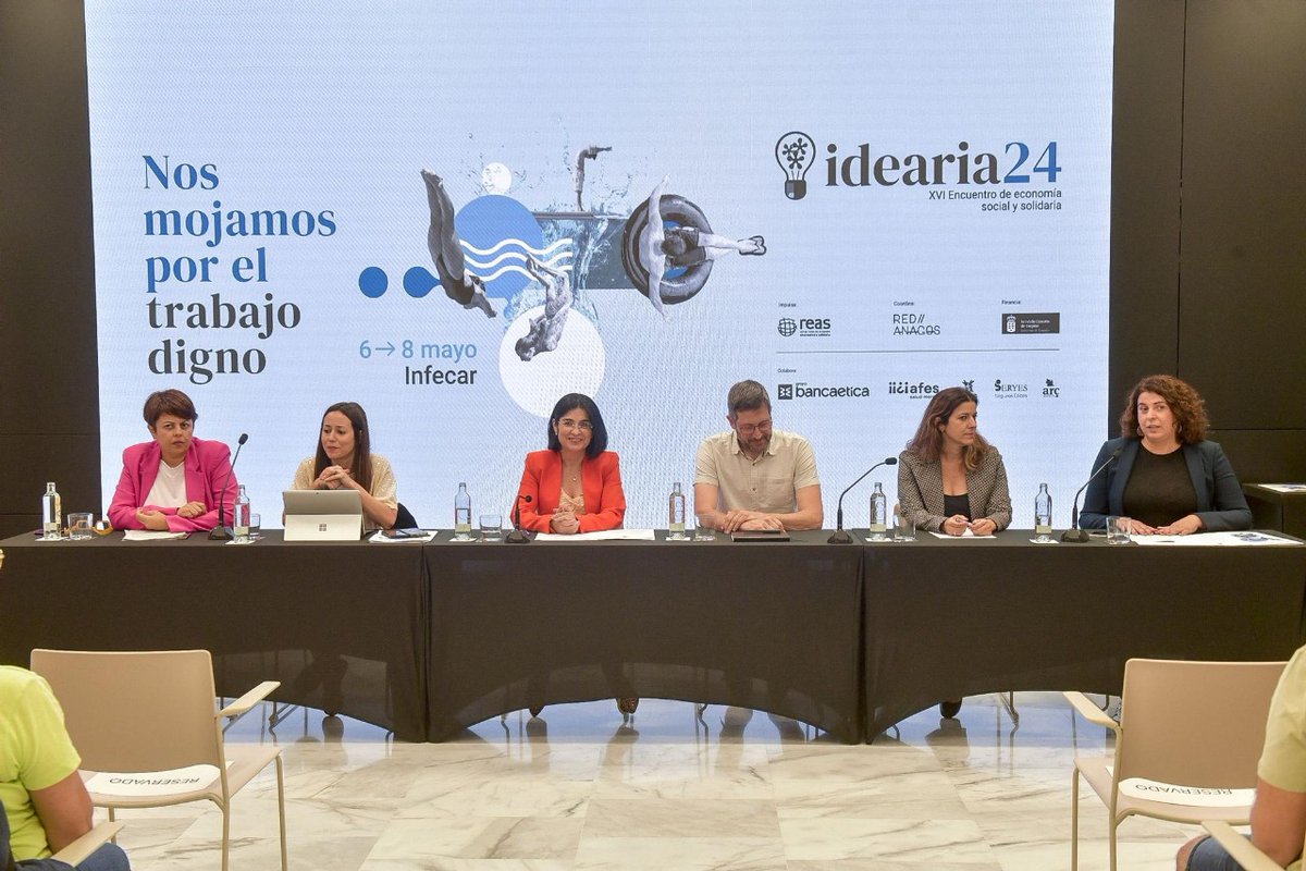 🩸Inauguración institucional 𝗜𝗗𝗘𝗔𝗥𝗜𝗔 20𝟮𝟰 (Gran Canaria): posicionando al ser humano y al trabajo digno como ejes fundamentales de nuestra economía. 🗞️canarias7.es/economia/traba…