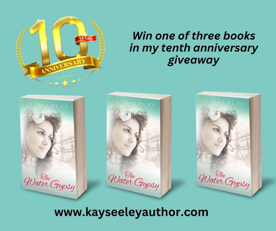 To celebrate the tenth anniversary of publication of The Water Gypsy I’m giving away three signed paperbacks. Sign up to my newsletter by 30th May (UK only) to be in with a chance to win one. buff.ly/4bTEUfY  #bookgiveaway #freestuff #prizedraw