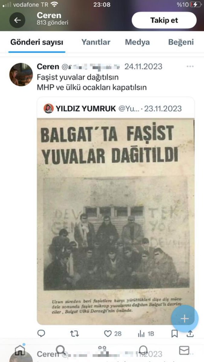 Ceren isimli öğrenci PKK 'yı destekleyen tweetleri beğeniyor,Ülkü Ocakları faşist yuvası diyor.Hacettepe Rektörlüğü,Ceren'i sadece daha dikkatli ol diye uyarıyor. Fakat aynı tavır Türk milliyetçisi gençler için gösterilmiyor,neden? Üniversitelerde PKK yeniden mi yapılanıyor?