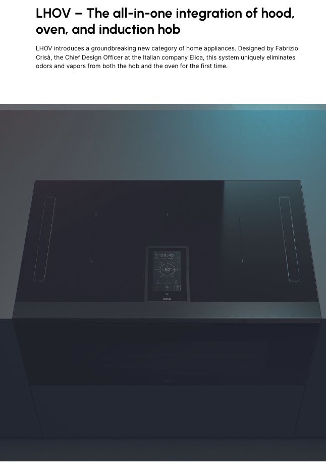 Elica Cooker Hoods (@elicahoodsuk) on Twitter photo LHOV introduces a groundbreaking new category of home appliances, uniquely eliminating odors & vapors from both the hob and the oven for the first time.
Read more here at <a href="/designwantedmag/">DesignWanted</a>
designwanted.com/lhov-oven-inno…
#kitchen #kitchendesign #kitchendesigner
#interiordesign LHOV introduces a groundbreaking new category of home appliances, uniquely eliminating odors & vapors from both the hob and the oven for the first time.
Read more here at <a href="/designwantedmag/">DesignWanted</a>
designwanted.com/lhov-oven-inno…
#kitchen #kitchendesign #kitchendesigner
#interiordesign