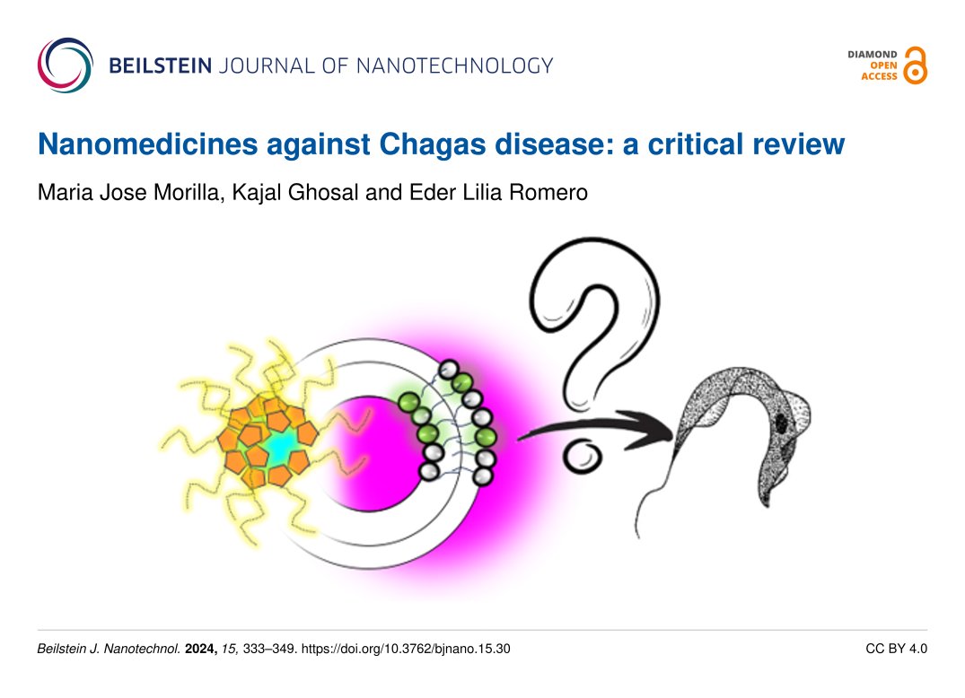 Can #nanomedicines improve the treatment of #NeglectedDiseases such as #ChagasDisease? @EderLilia 🇦🇷 and collaborators @UNQoficial and @JUFET 🇮🇳 discuss this important topic in their #review article: beilstein-journals.org/bjnano/article… #benznidazole #liposomes #nanocrystals #BJNANO 💎 🔓