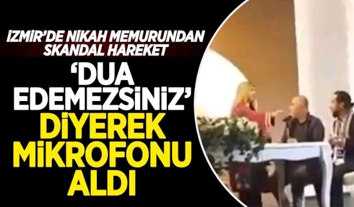 O nikah memuruna şunu sormak lazım: “Sen hangi milletin evladısın? Sen hangi tarihin evladısın? Yazıklar olsun. 
#milsen
#izmir