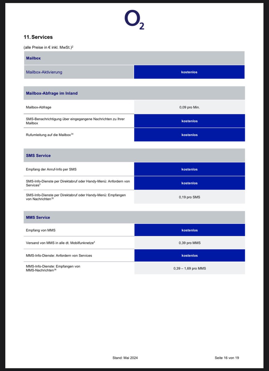 Ernsthaft @o2cando im Jahr 2024 nimmt Ihr bei Prepaid für die Mailboxabfrage 0.09€? Schade dann wird es wohl nichts mit uns!