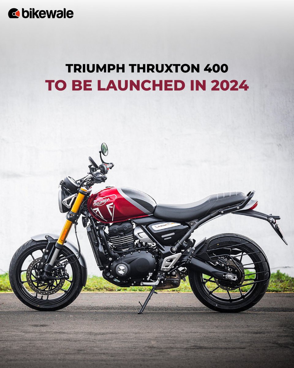 The #Triumph 400cc platform is set to feature a new motorcycle in the form of the #Thruxton400. The launch is most likely to take place during the festive season of 2024. Read more: bit.ly/3UNendH

#bwnews #bikenews #motorcyclenews