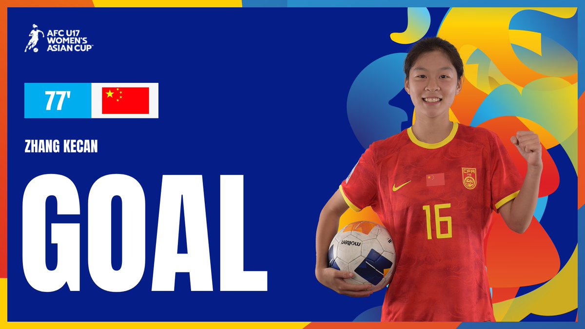 ⚽ GOAL | 🇨🇳 China PR 3️⃣ - 0️⃣ Australia 🇦🇺 China PR have a three-goal cushion courtesy of Zhang Kecan's goal! Watch Live 📺 gtly.to/0wUF3L0uo #U17WAC | #CHNvAUS
