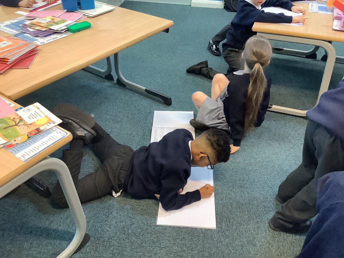 Year Three’s chairs went on strike this morning, they wanted an apology for being swung on and to be persuaded to come back to work. Year 3 had to work all morning on the floor! Hopefully their letters are persuasive enough🤞🏼#persuasivewriting #year3 #talkforwriting