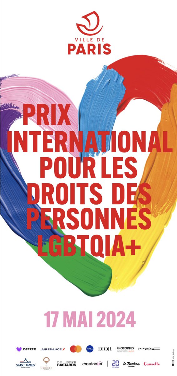 17 mai 2024 ~ Conférence et remise des prix LGBTQIA+ A l’occasion de la journée internationale contre l’homophobie, la transphobie et la biphobie, @Paris organise la 7e cérémonie de remise des prix #LGBTQIA+ 🌈 Cette année, nous avons le plaisir d’accueillir Halba Diouf et…