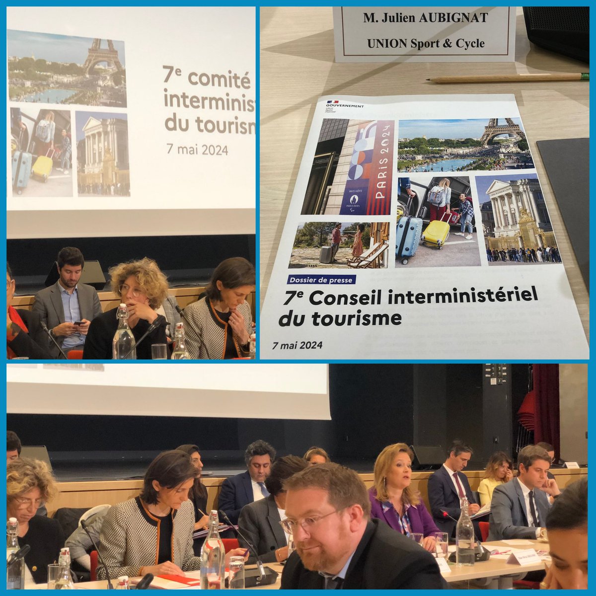 UNION des ENTREPRISES Sport & Cycle (@unions_c) on Twitter photo L’ <a href="/UNIONs_c/">UNION des ENTREPRISES Sport & Cycle</a> participe aujourd’hui au 7è comité interministériel du tourisme, présidé par <a href="/GabrielAttal/">Gabriel Attal</a>. Succès et héritage des #JOParis2024, boom du tourisme sportif : les enjeux des entreprises de l’USC au cœur des discussions. L’ <a href="/UNIONs_c/">UNION des ENTREPRISES Sport & Cycle</a> participe aujourd’hui au 7è comité interministériel du tourisme, présidé par <a href="/GabrielAttal/">Gabriel Attal</a>. Succès et héritage des #JOParis2024, boom du tourisme sportif : les enjeux des entreprises de l’USC au cœur des discussions.