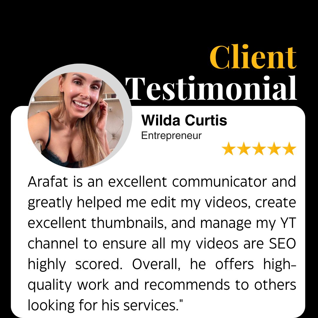 Clients win 🥂

#YouTube #YoutubeSEO #viralvideo #PersonalGrowth #organic #subscribe