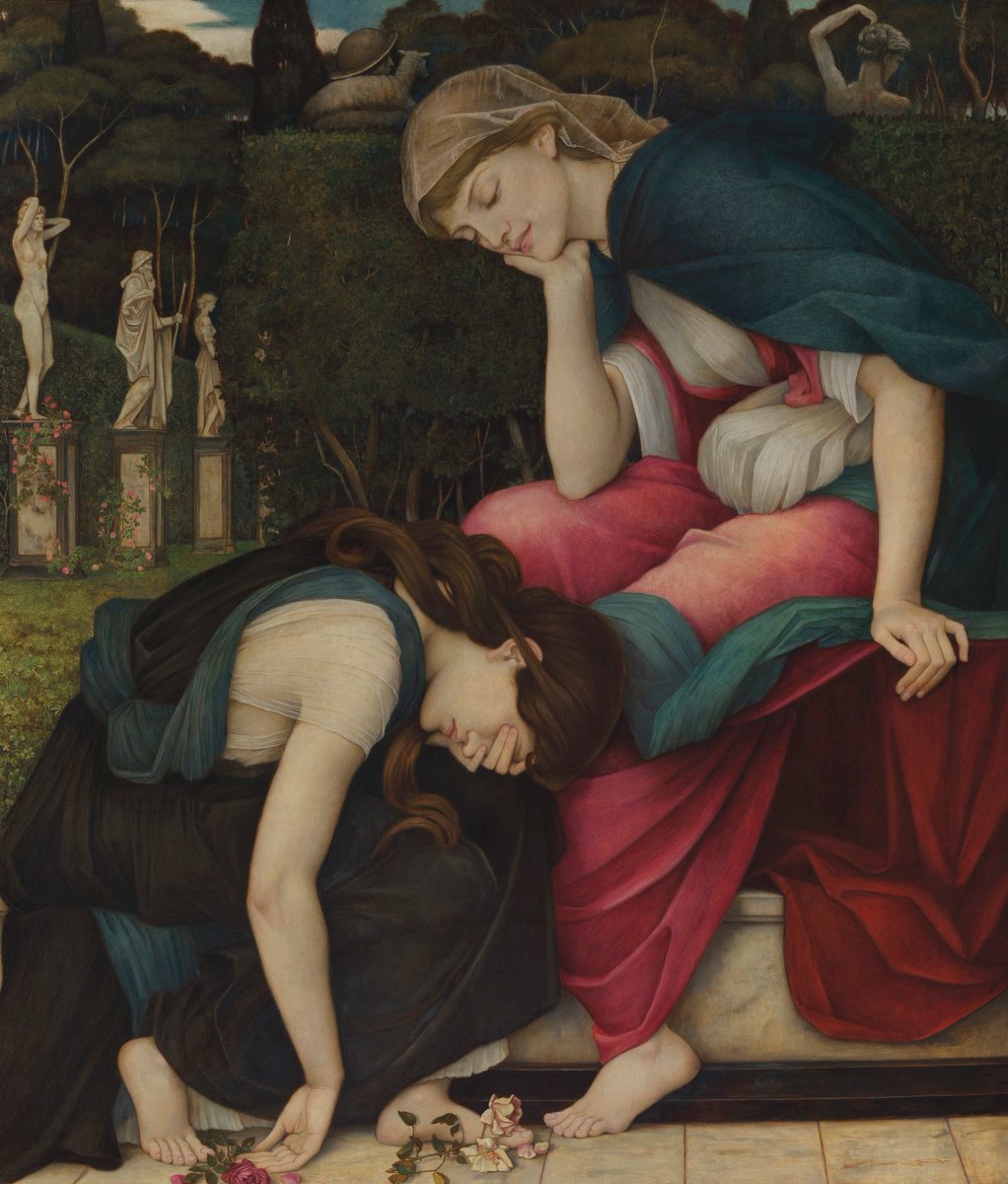 'Patience on a monument smiling at Grief'
{19th century}
By ~ John Roddam Spencer Stanhope
