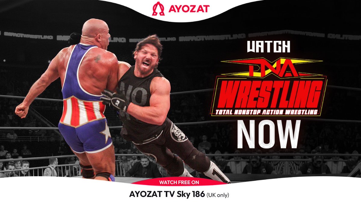 Calling all wrestling fans! Tune in NOW for TNA Wrestling, airing on AYOZAT TV Sky 186. Grab your snacks and get ready to cheer for your favorite wrestlers! – *For UK viewers only* #TNA #TNAwrestling #wrestling #sport @ThisIsTNAUK