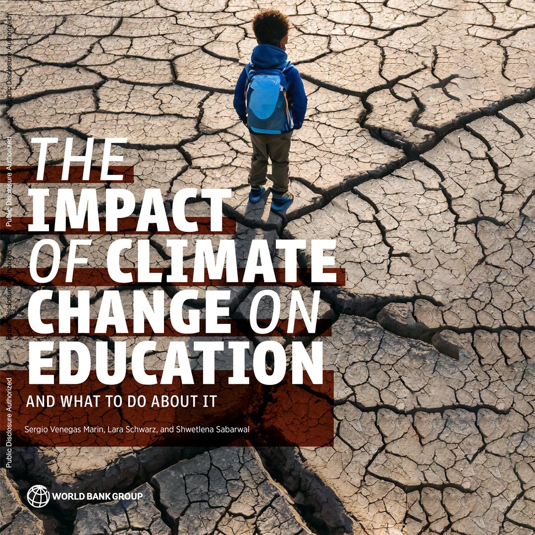 The @WorldBank has released a #policy paper titled 'The Impact of Climate Change on Education and What to Do About It,' highlighting the urgent need for #governments to address the intersection of #education and #climatechange. The paper also underscores the importance of…