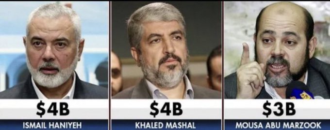 That 1 million pales into insignificance when comparde to the$11 billion that the three Hmaas leaders have stolen from the Palestinians!