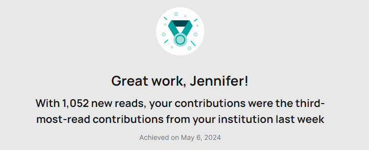 Oh wow! Thanks everyone who has been reading these papers on researchgate.net.