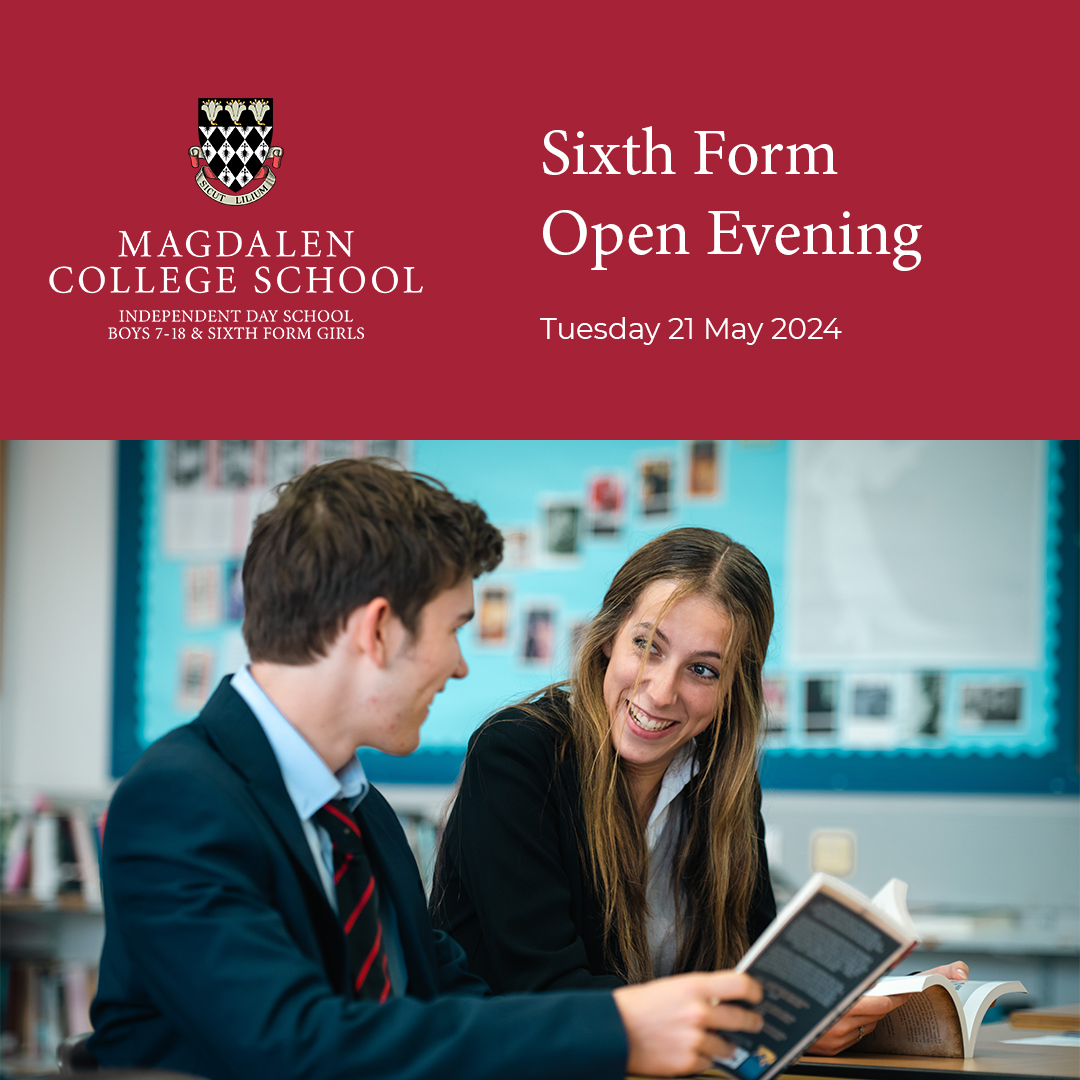 📢 Tuesday 21 May is our Sixth Form Open Evening! This event offers pupils a chance to spend more time learning about life in the Sixth Form and all of the opportunities available here at MCS🤝 Book your place today 👇 mcsoxford.org/admissions/ope…