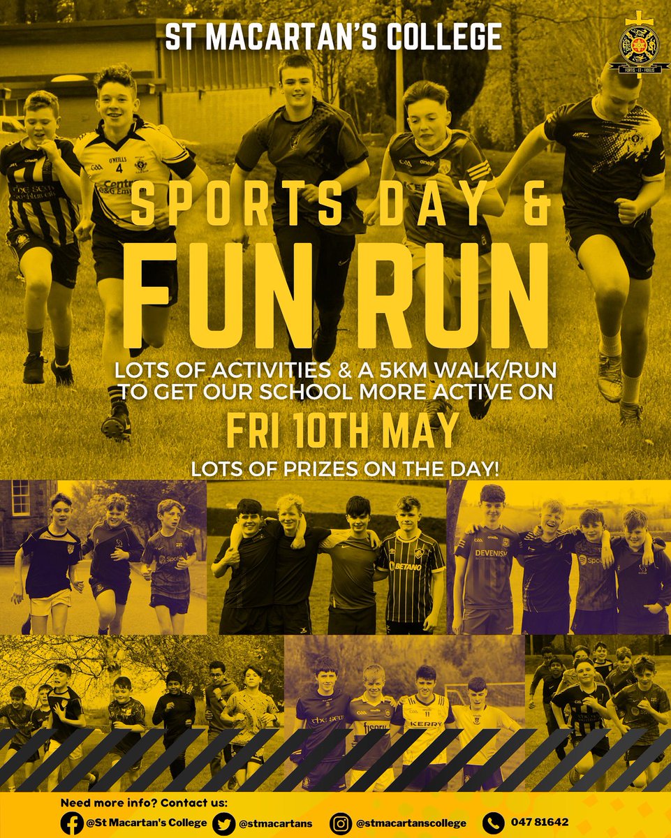 🏃‍♂️SEM FUN RUN 🏃‍♂️ Our students will have their sports day & a sponsored fun-run/walk this Fri 10 May in order to help raise money for the continuous improvement of our facilities! There will be prizes on the day for first finishers along with raffle prizes too #TogetherWeThrive